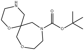 1,8-二氧杂-4,11-二氮杂螺[5.6]十二烷-11-羧酸叔丁酯 结构式
