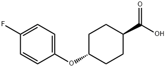 (1R,4R)-4-(4-氟苯氧基)环己烷-1-甲酸 结构式