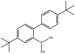 Boronic acid, B-[4,4'-bis(1,1-dimethylethyl)[1,1'-biphenyl]-2-yl]- 结构式
