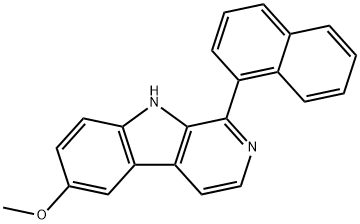 6-甲氧基-1-(萘-1-基)-9H-吡啶并[3,4-B]吲哚 结构式