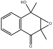 Naphth[2,3-b]oxiren-2(1aH)-one, 7,7a-dihydro-7-hydroxy-1a,7-dimethyl- 结构式