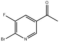 1-(6-溴-5-氟吡啶-3-基)乙酮 结构式