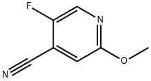 5-氟-2-甲氧基异烟腈 结构式