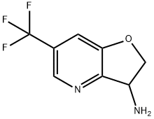 Furo[3,2-b]pyridin-3-amine, 2,3-dihydro-6-(trifluoromethyl)- 结构式