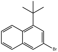 3-溴-1-(1,1-二甲基乙基)萘 结构式