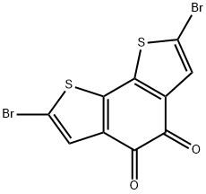 2,7-二溴苯并[1,2-B:6,5-B']二噻吩-4,5-二酮 结构式