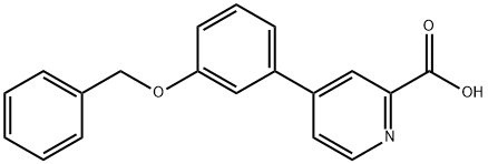 4-(3-苄氧基苯基)甲酸吡啶 结构式