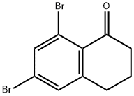 6,8-二溴-3,4-二氢萘-1(2H)-酮 结构式