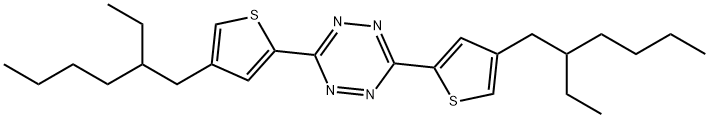 1,2,4,5-Tetrazine, 3,6-bis[4-(2-ethylhexyl)-2-thienyl]- 结构式