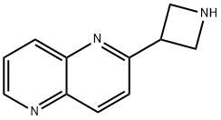 1,5-Naphthyridine, 2-(3-azetidinyl)- 结构式