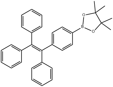 1-(4-苯硼酸频哪醇酯)-1,2,2-三苯乙烯 结构式