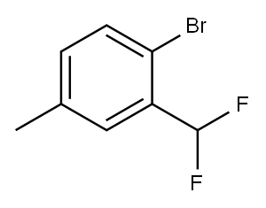 2-bromo-5-methylbenzodifluoride 结构式
