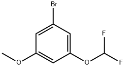 3-bromo-5-(difluoromethoxy)anisole 结构式