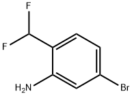 5-溴-2-(二氟甲基)苯胺 结构式