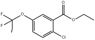 Benzoic acid, 2-chloro-5-(trifluoromethoxy)-, ethyl ester 结构式