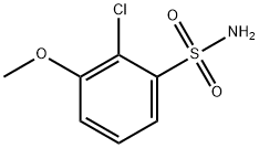 2-氯-3-甲氧基苯磺酰胺 结构式