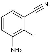 3-amino-2-iodobenzonitrile 结构式