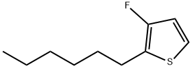 3-氟-2-己基噻吩 结构式