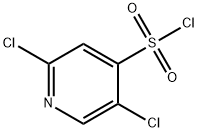 2,5-二氯吡啶-4-磺酰氯 结构式