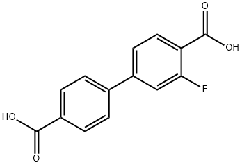 4-(4-carboxyphenyl)-2-fluorobenzoic acid 结构式