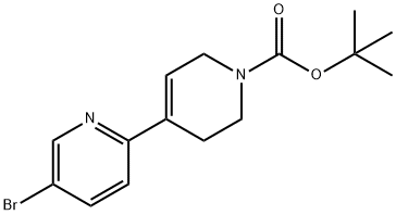 [2,4'-Bipyridine]-1'(2'H)-carboxylic acid, 5-bromo-3',6'-dihydro-, 1,1-dimethylethyl ester 结构式