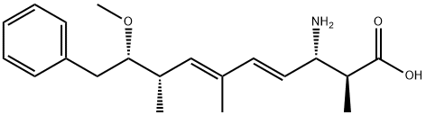 4,6-Decadienoic acid, 3-amino-9-methoxy-2,6,8-trimethyl-10-phenyl-, (2S,3S,4E,6E,8S,9S)- 结构式