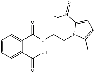 1,2-Benzenedicarboxylic acid, 1-[2-(2-methyl-5-nitro-1H-imidazol-1-yl)ethyl] ester 结构式