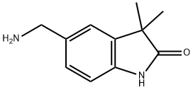 5-(氨甲基)-3,3-二甲基吲哚啉-2-酮 结构式