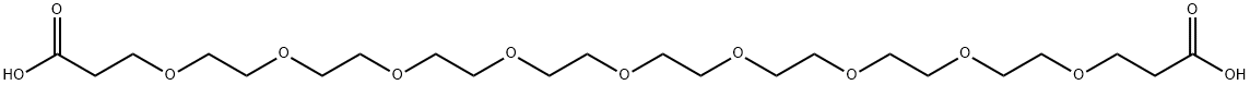 HOOCCH2CH2-PEG24-CH2CH2COOH 结构式