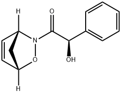 (1R,4S,AR)-3-(A-羟基苯乙酰基)-2-氧杂-3-氮杂-双环[2,2,1]-5-庚烯 结构式