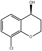 2H-1-Benzopyran-4-ol, 8-chloro-3,4-dihydro-, (4S)- 结构式