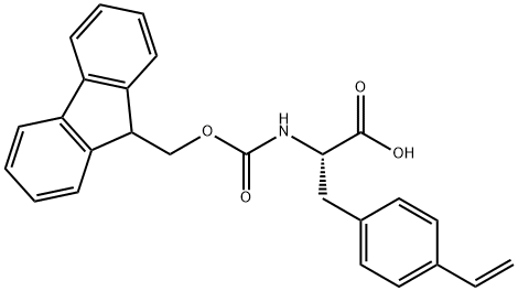 (S)-2-((((9H-芴-9-基)甲氧基)羰基)氨基)-3-(4-乙烯基苯基)丙酸 结构式