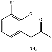 1-AMINO-1-(3-BROMO-2-METHOXYPHENYL)ACETONE 结构式