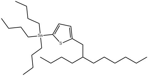锡烷,三丁基[5-(2-'丁酰基)-(2-'噻吩基 结构式