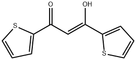 (Z)-3-hydroxy-1,3-bis(2-thienyl)-2-propen-1-one 结构式