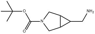 叔-丁基 6-(氨基甲基)-3-氮杂二环[3.1.0]己烷-3-甲酸基酯 结构式