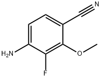 Benzonitrile, 4-amino-3-fluoro-2-methoxy- 结构式