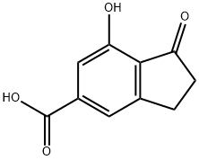 7-hydroxy-1-oxo-2,3-dihydro-1H-indene-5-carboxy lic acid 结构式