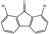 1,8-二溴-9H-芴-9-酮 结构式