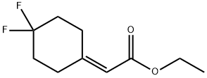Acetic acid, 2-(4,4-difluorocyclohexylidene)-, ethyl ester 结构式
