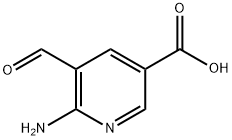 6-氨基-5-甲酰烟酸 结构式