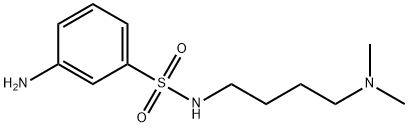 3-amino-N-[4-(dimethylamino)butyl]benzene-1-sulfonamide 结构式