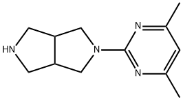 2-(4,6-二甲基嘧啶-2-基)八氢吡咯并[3,4-C]吡咯 结构式