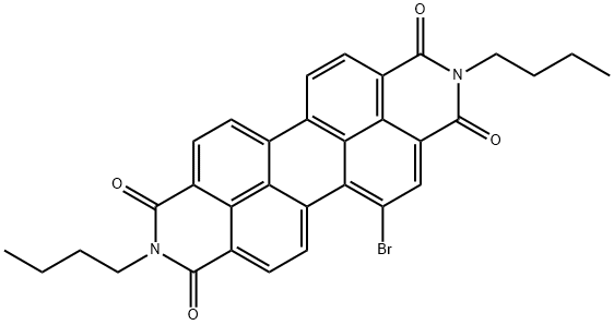 Anthra[2,1,9-def:6,5,10-d'e'f']diisoquinoline-1,3,8,10(2H,9H)-tetrone, 5-bromo-2,9-dibutyl- 结构式