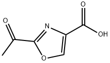 2-ACETYLOXAZOLE-4-CARBOXYLIC ACID 结构式