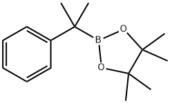 1,3,2-DIOXABOROLANE, 4,4,5,5-TETRAMETHYL-2-(1-METHYL-1-PHENYLETHYL)- 结构式