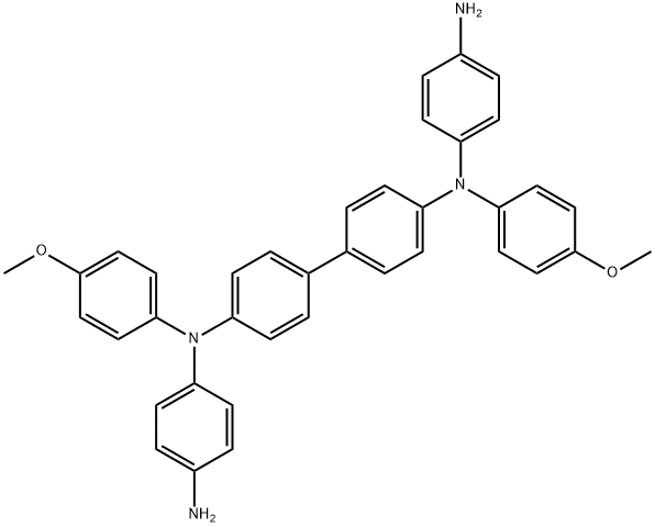 N1,N1'-([1,1'-biphenyl]-4,4'-diyl)bis(N1-(4-methoxyphenyl)benzene-1,4-diamine) 结构式