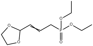 Phosphonic acid, P-[3-(1,3-dioxolan-2-yl)-2-propen-1-yl]-, diethyl ester 结构式