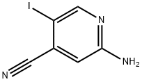 2-氨基-5-碘异烟腈 结构式