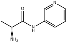 (R)-2-氨基-N-(吡啶-3-基)丙酰胺 结构式